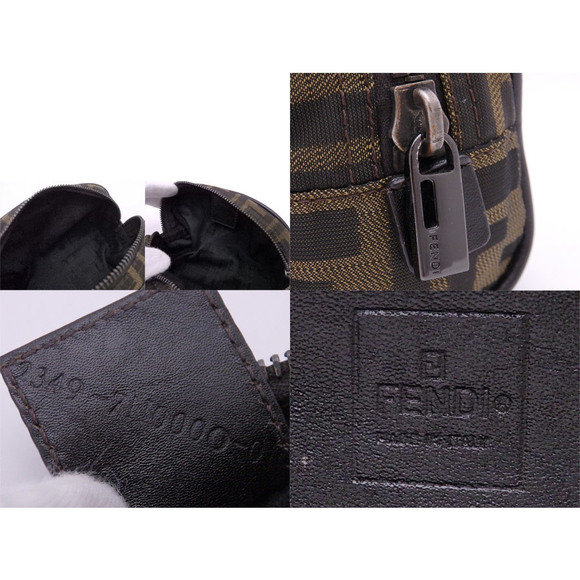 Fendi Canvas Multi-case Pouch Zucca Brown - Picture 3 of 6